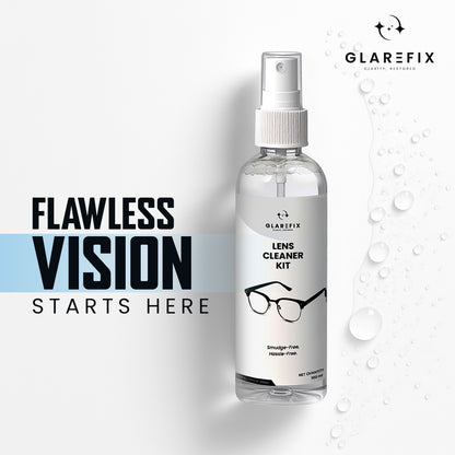 Glarefix Lens Cleaning Kit with Microfibre cloth 100 ml