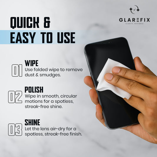 Glarefix Lens Cleaning wipes (30 pcs)