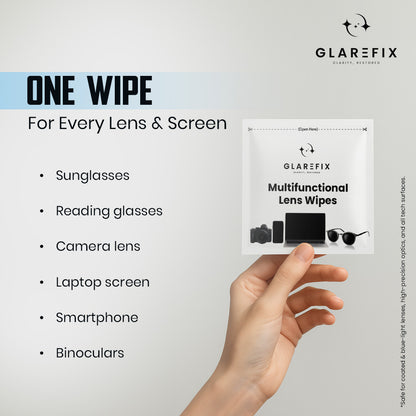 Glarefix Lens Cleaning wipes (60 pcs)